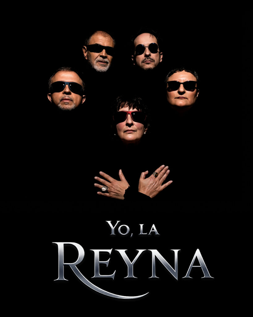 Cartel estilo Queen con gafas